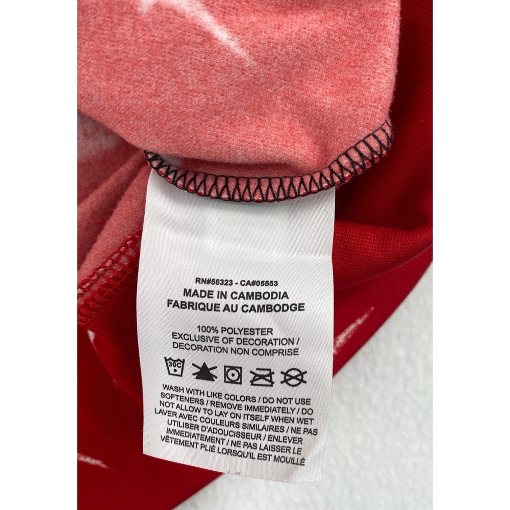 Nike Dri-Fit Red Long Sleeve Big Kid Pull Over w/ Front Pocket w/ Hood - Picture 7 of 8
